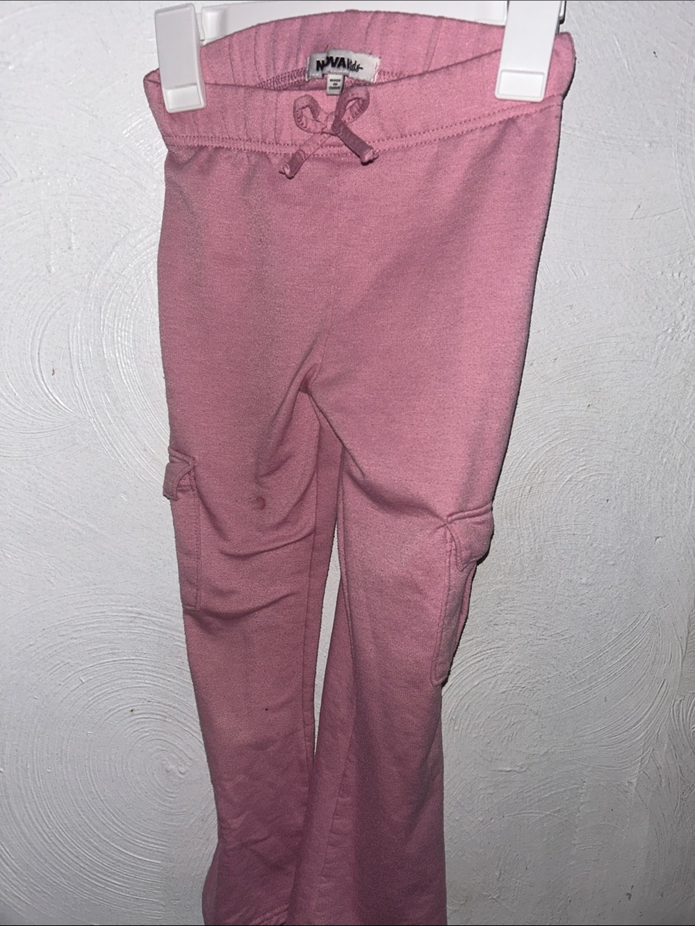 Nova Kids Girls' Pink Cargo Sweatpants - Kids